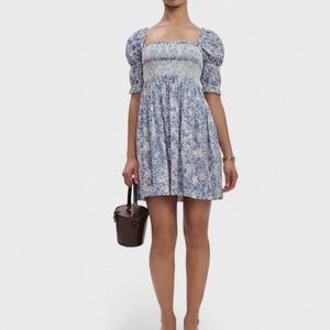 Reformation Dione Dress size 4 blue multi-NWT